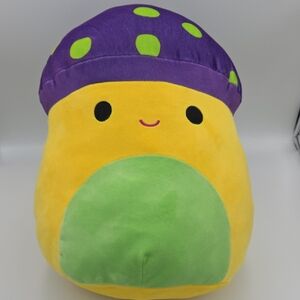 Squishmallows Yellow and Purple Mushroom Plush